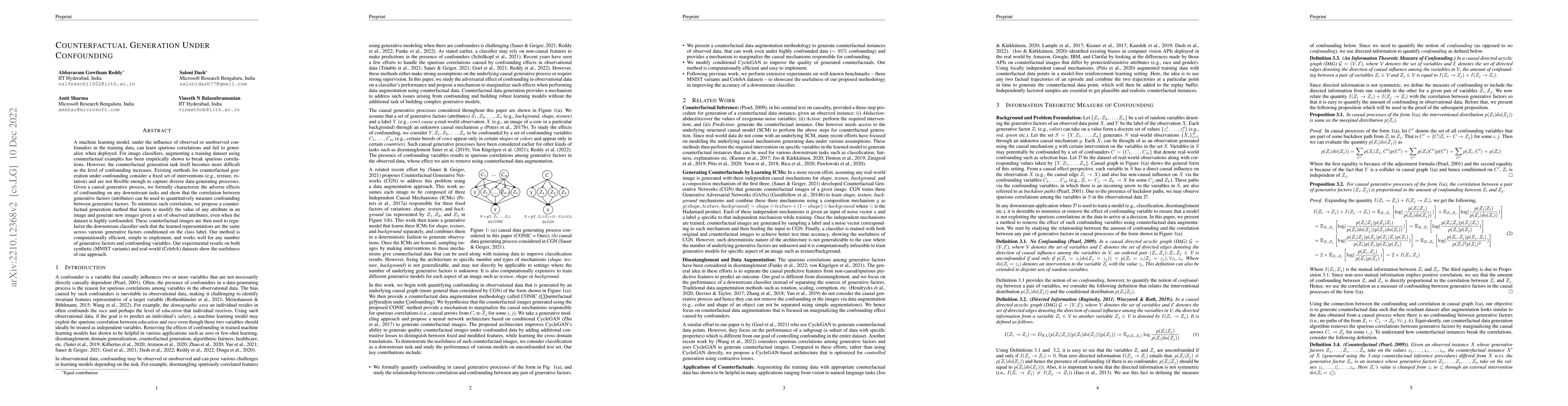 Thumbnail for Counterfactual Generation Under Confounding