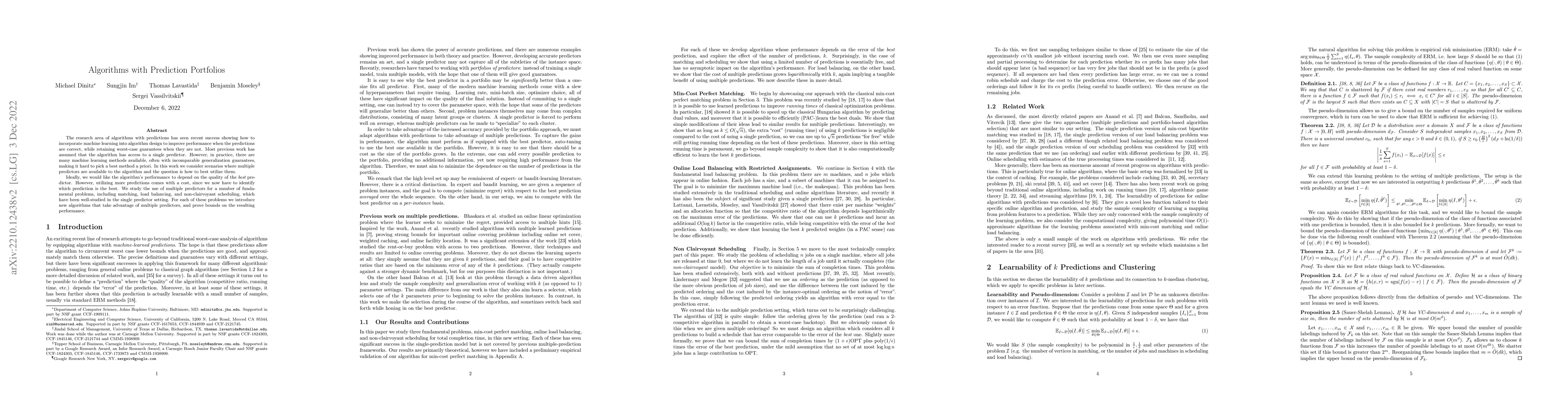 Thumbnail for Algorithms with Prediction Portfolios