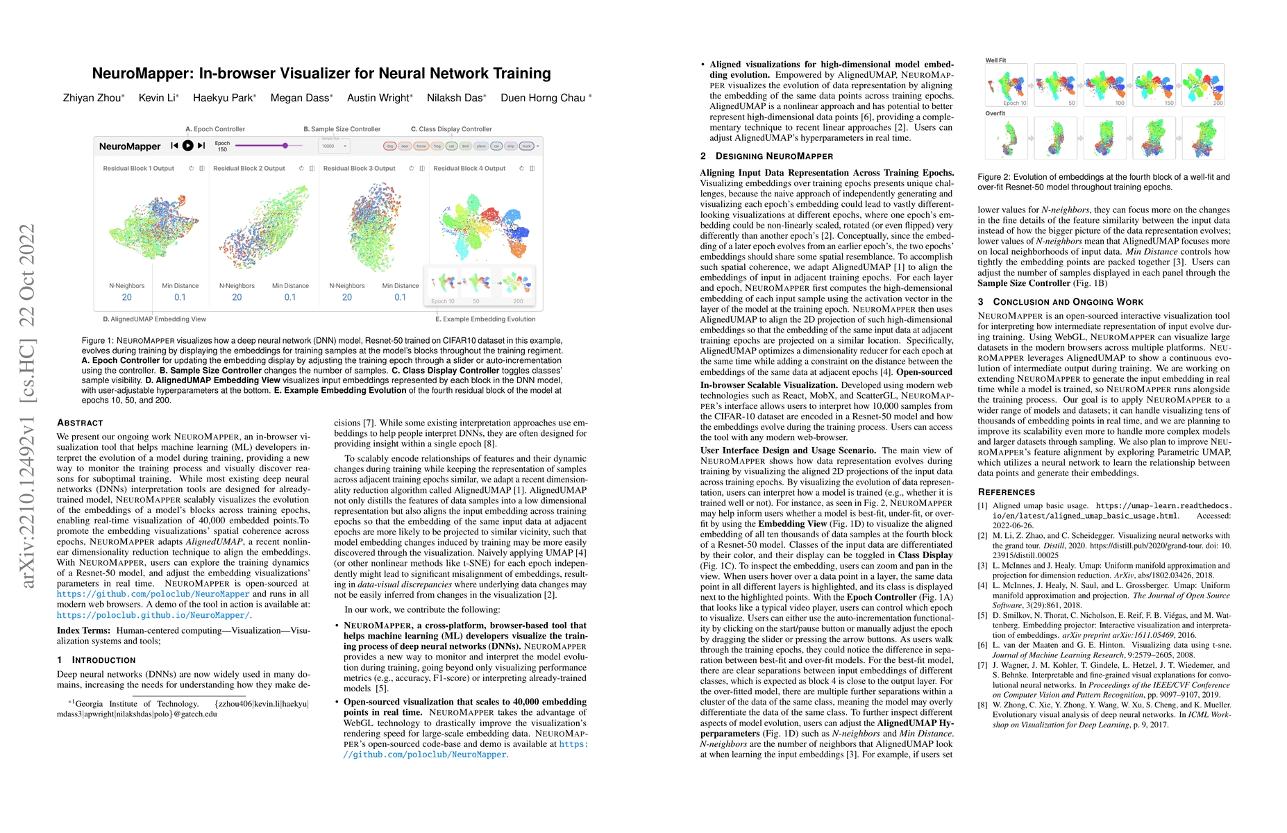Thumbnail for NeuroMapper: In-browser Visualizer for Neural Network Training