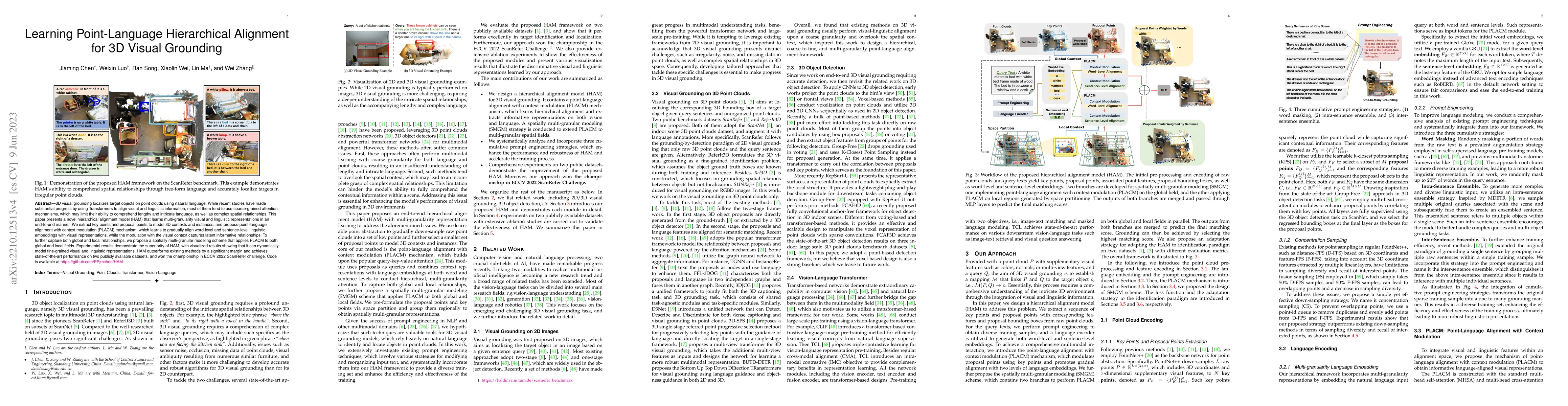 Thumbnail for Learning Point-Language Hierarchical Alignment for 3D Visual Grounding