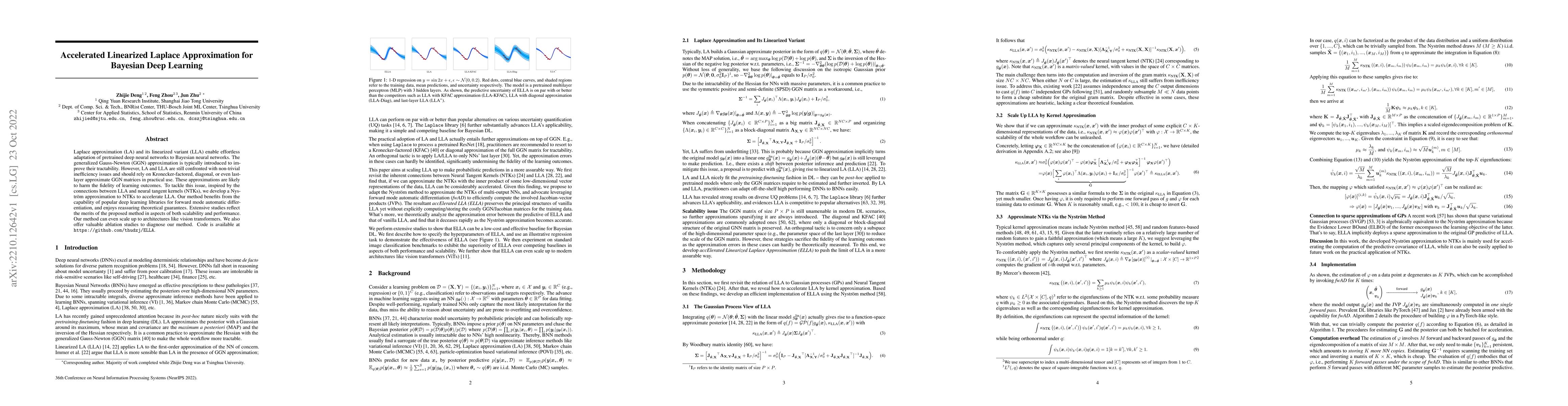 Thumbnail for Accelerated Linearized Laplace Approximation for Bayesian Deep Learning