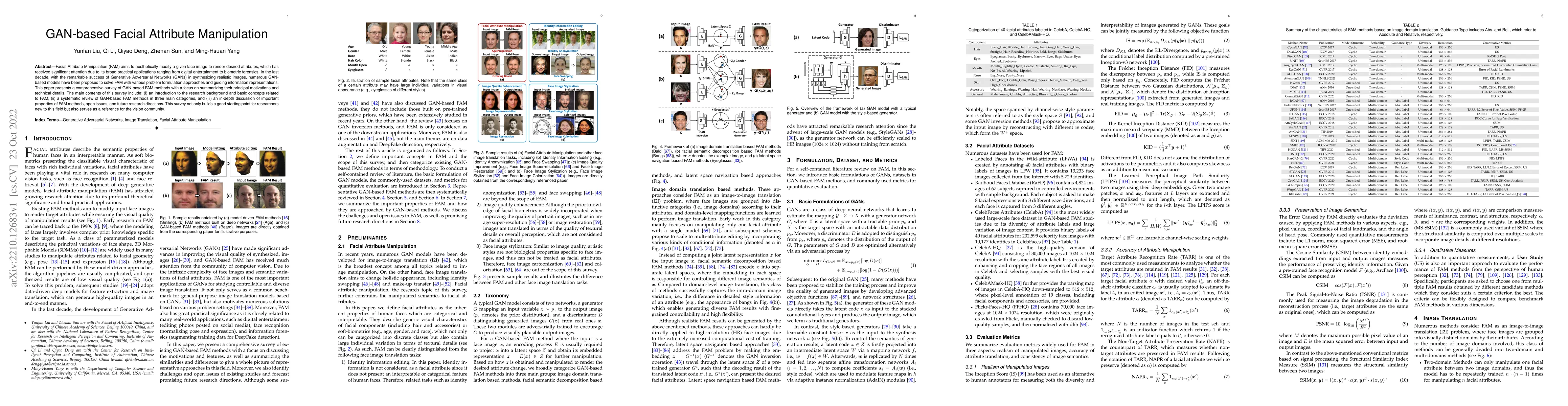 Thumbnail for GAN-based Facial Attribute Manipulation