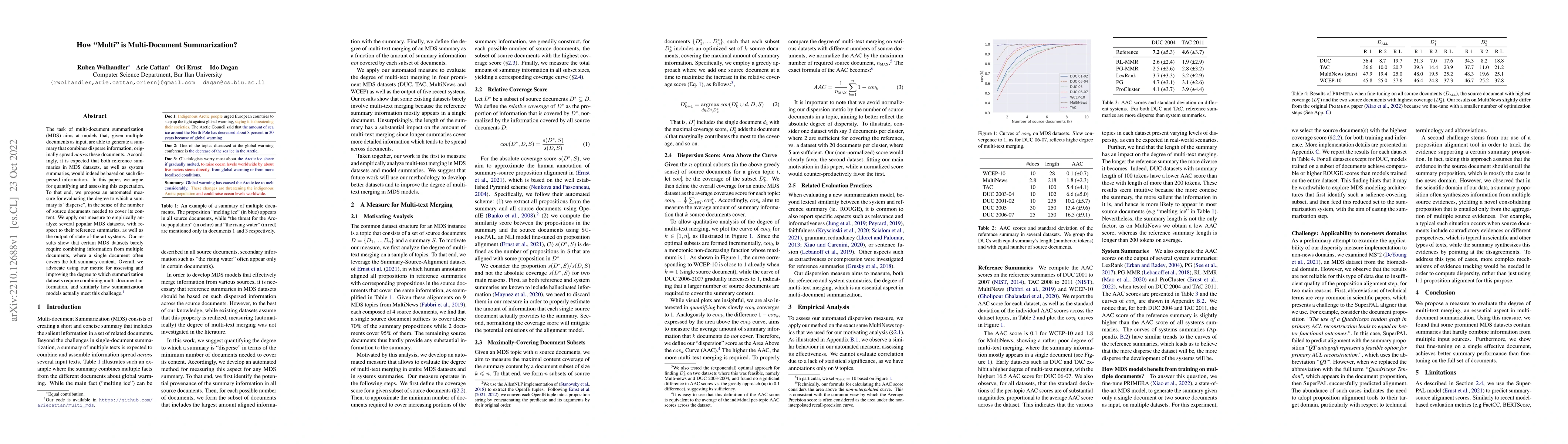 Thumbnail for How "Multi" is Multi-Document Summarization?