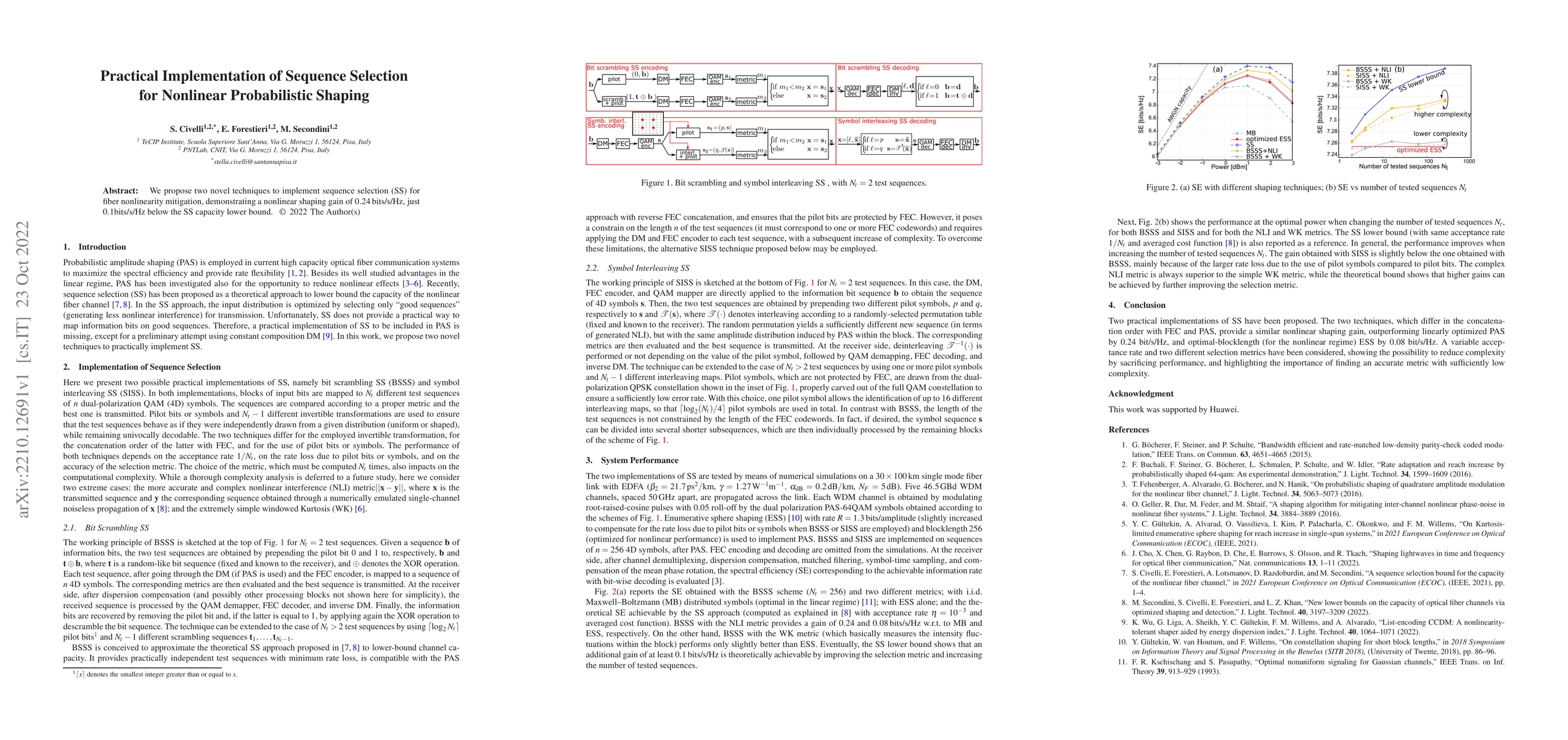 Thumbnail for Practical Implementation of Sequence Selection for Nonlinear
  Probabilistic Shaping