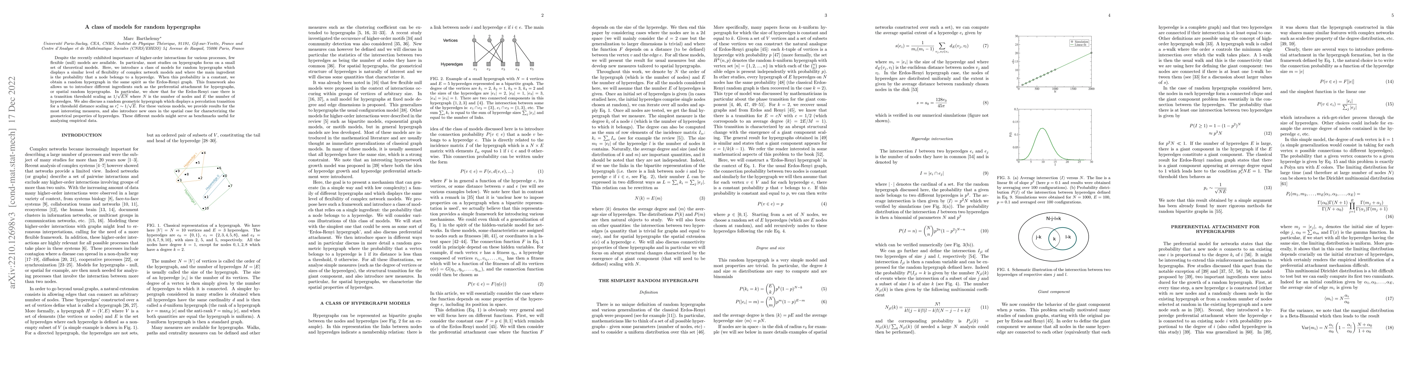 Thumbnail for A class of models for random hypergraphs