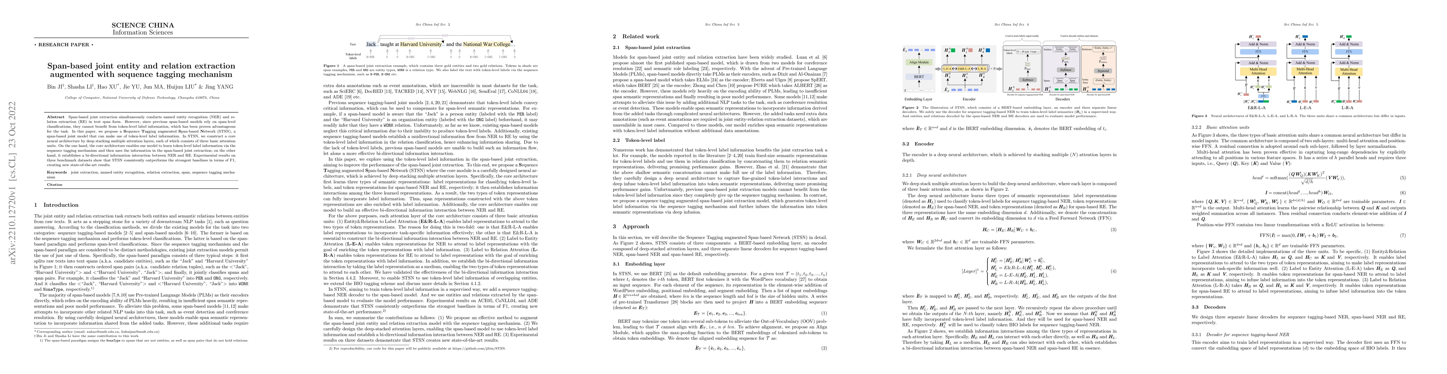 Thumbnail for Span-based joint entity and relation extraction augmented with sequence
  tagging mechanism