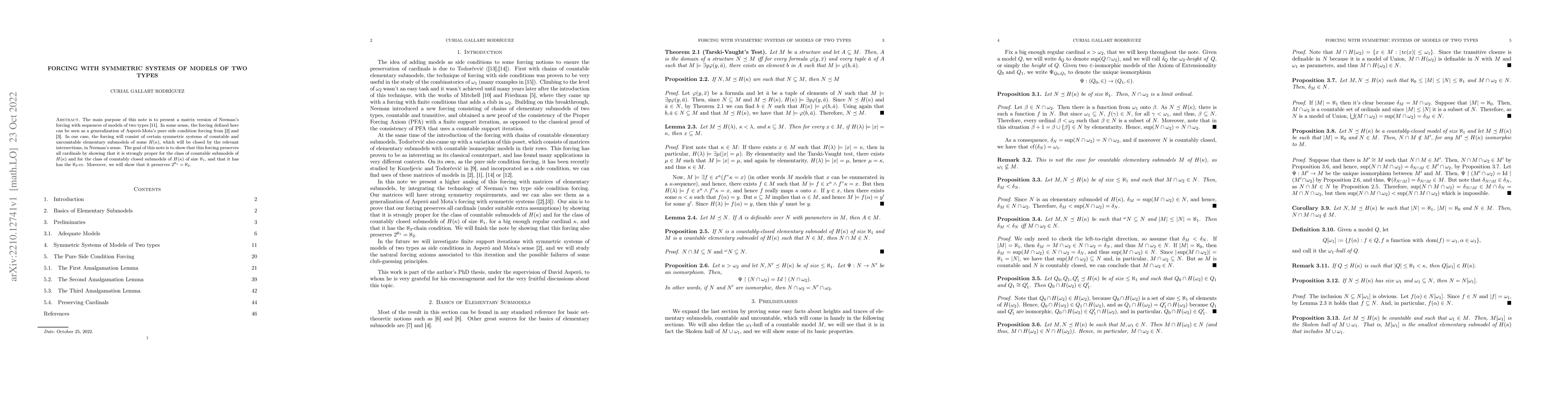 Thumbnail for Forcing with Symmetric Systems of Models of Two Types