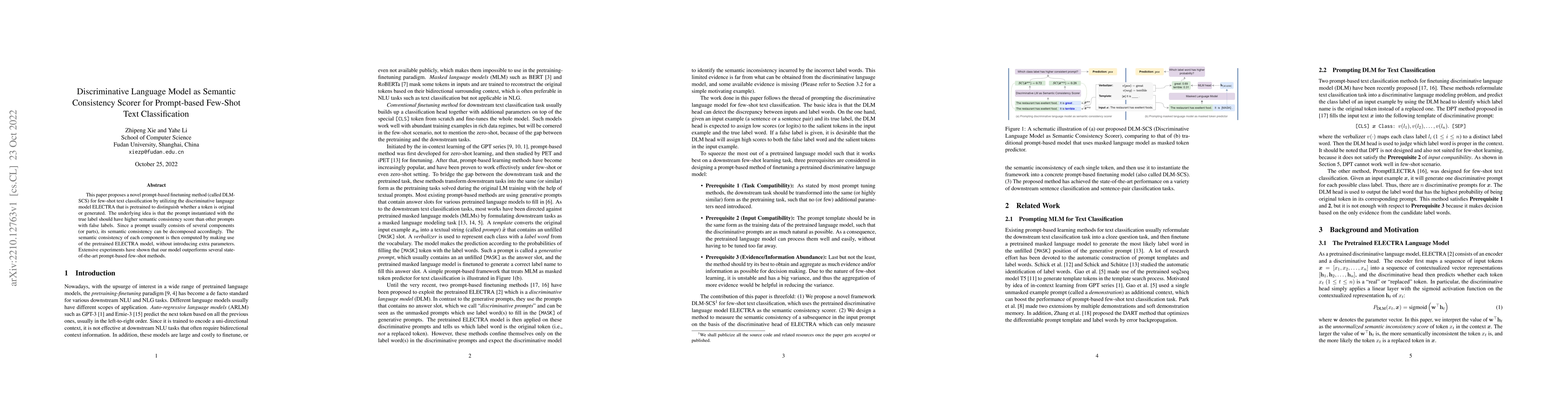 Thumbnail for Discriminative Language Model as Semantic Consistency Scorer for
  Prompt-based Few-Shot Text Classification