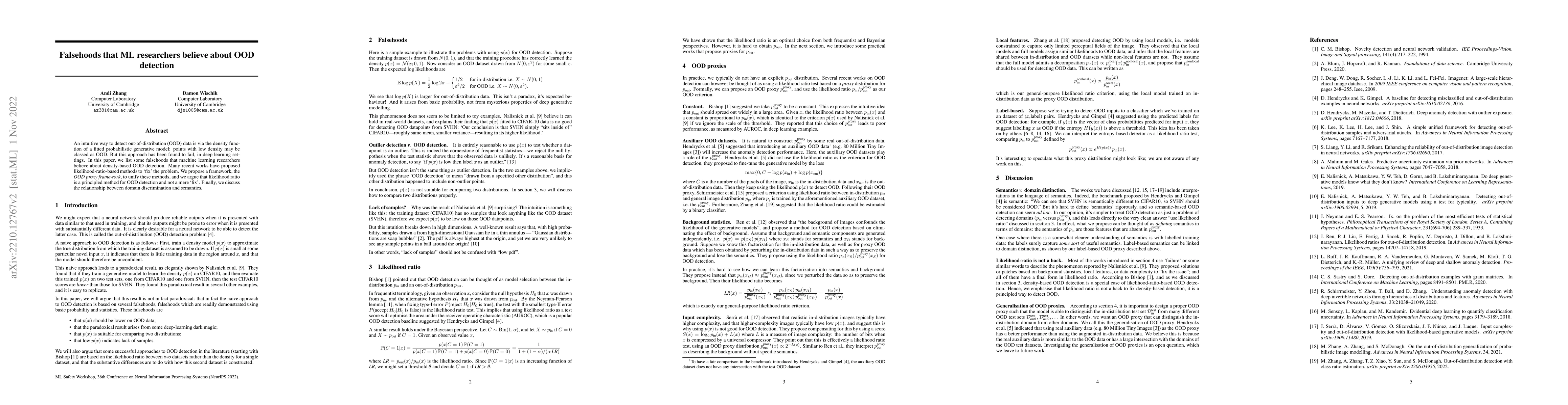 Thumbnail for Falsehoods that ML researchers believe about OOD detection