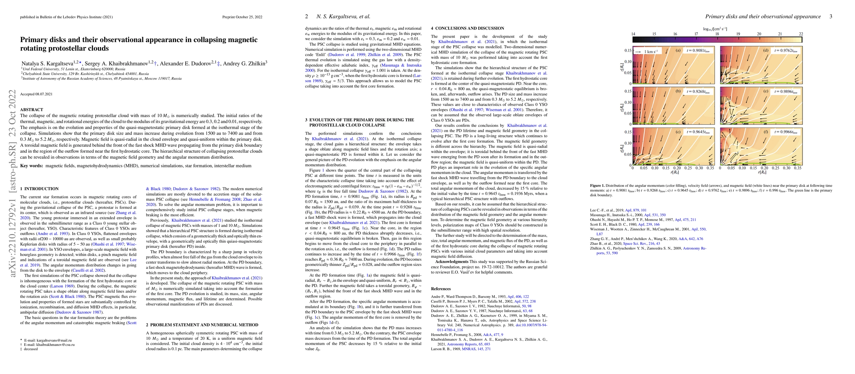 Thumbnail for Primary disks and their observational appearance in collapsing magnetic
  rotating protostellar clouds