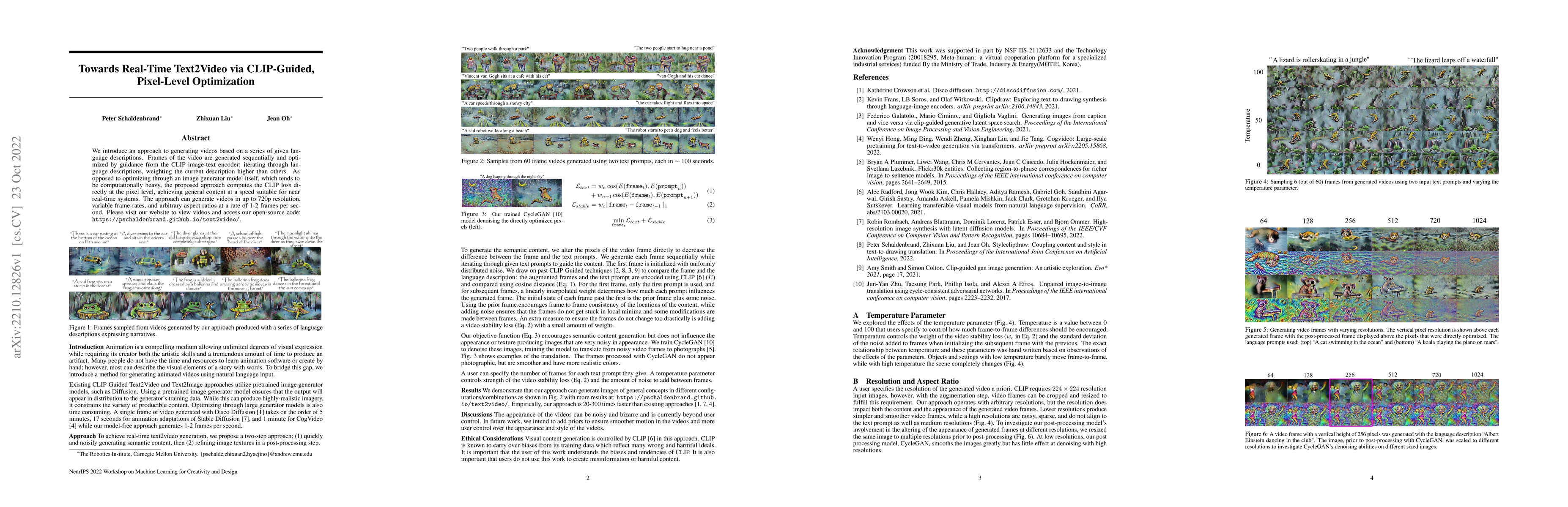 Thumbnail for Towards Real-Time Text2Video via CLIP-Guided, Pixel-Level Optimization