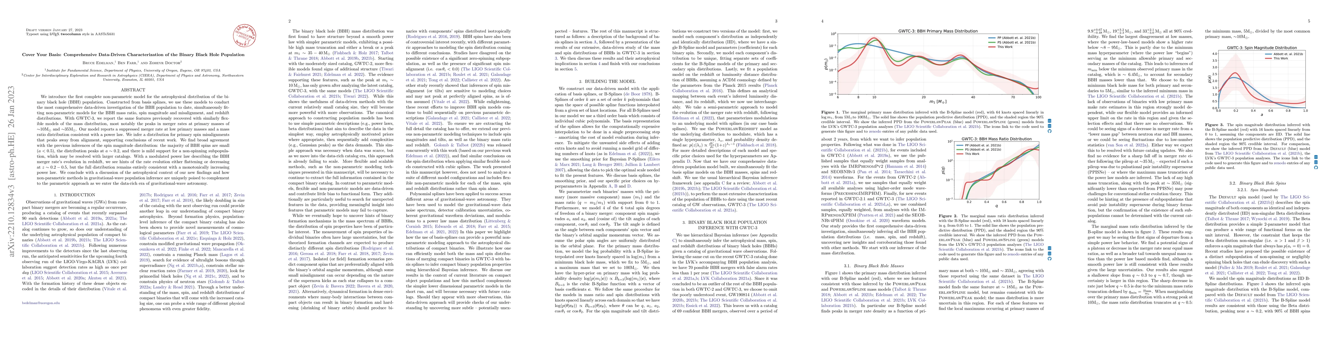 Thumbnail for Cover Your Basis: Comprehensive Data-Driven Characterization of the
  Binary Black Hole Population