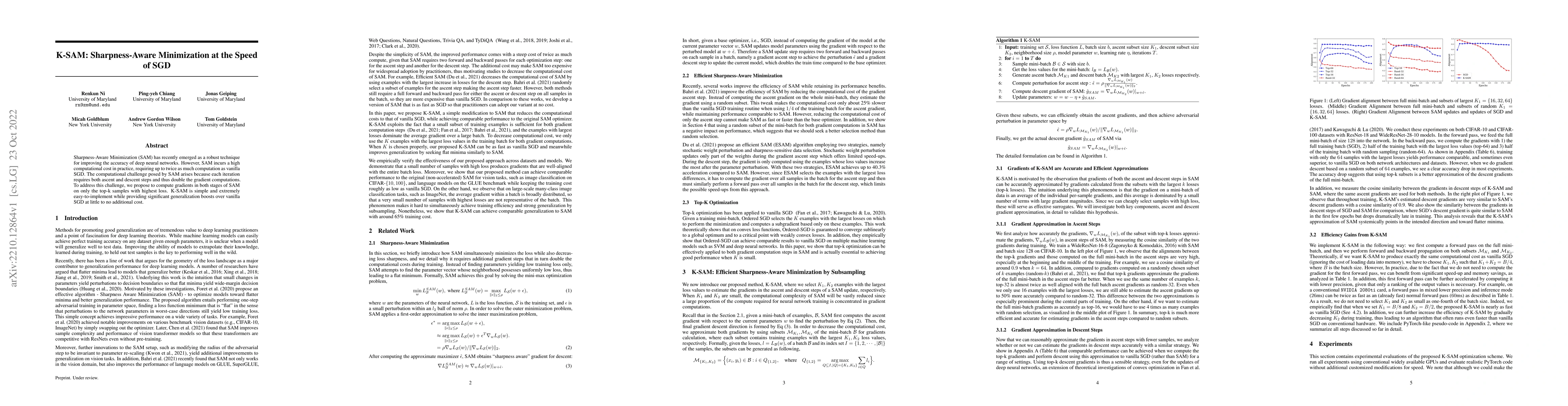 Thumbnail for K-SAM: Sharpness-Aware Minimization at the Speed of SGD