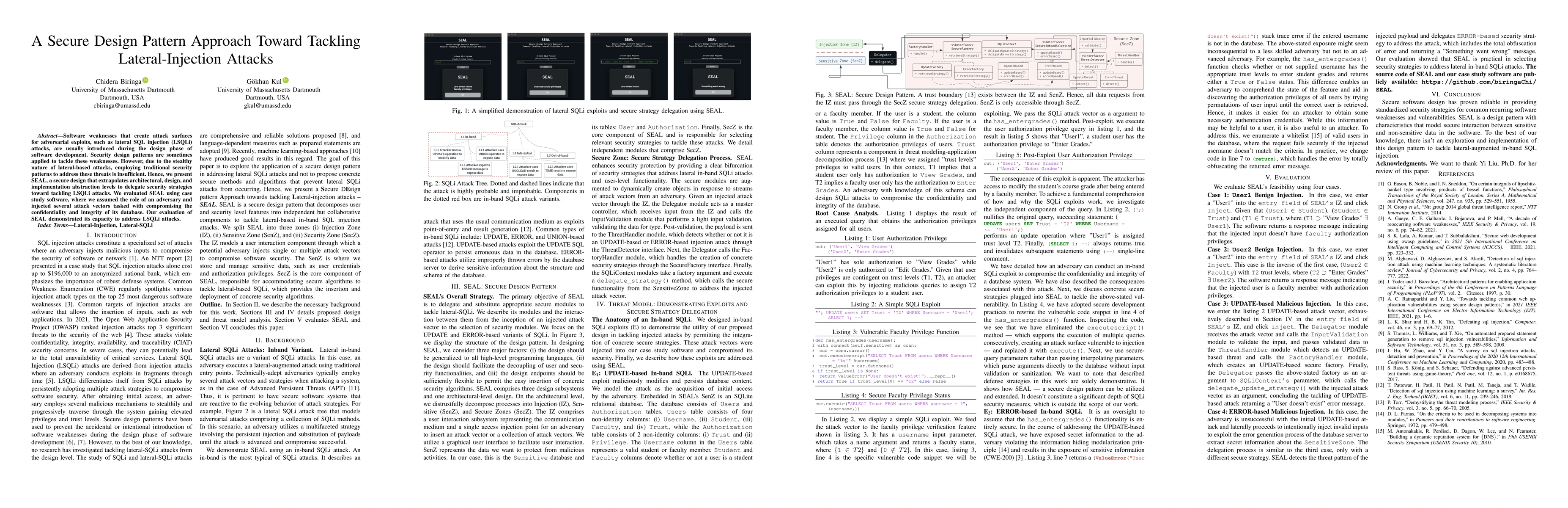 Thumbnail for A Secure Design Pattern Approach Toward Tackling Lateral-Injection
  Attacks