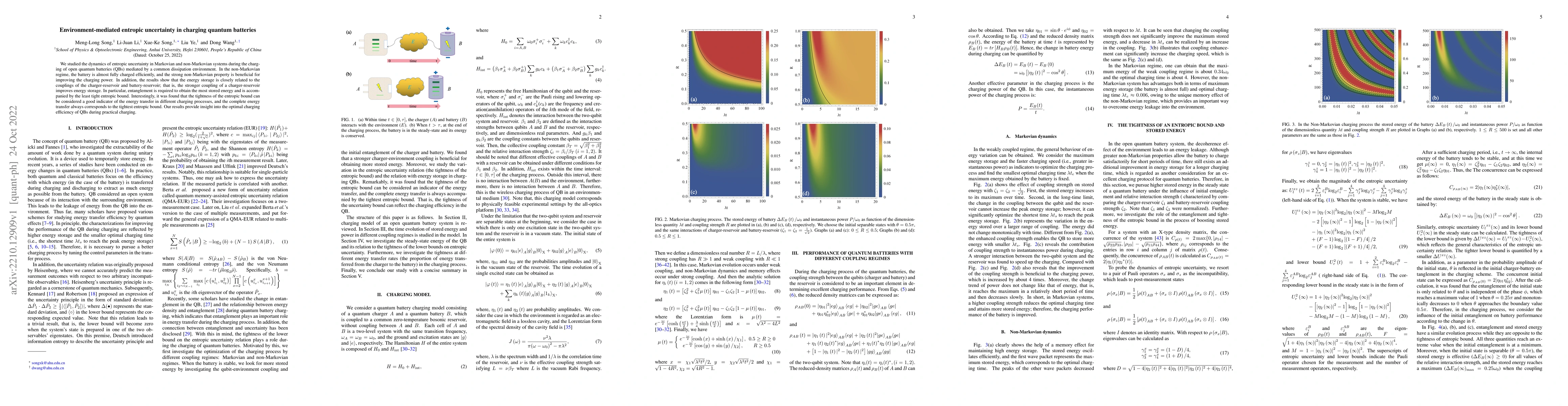 Thumbnail for Environment-mediated entropic uncertainty in charging quantum batteries