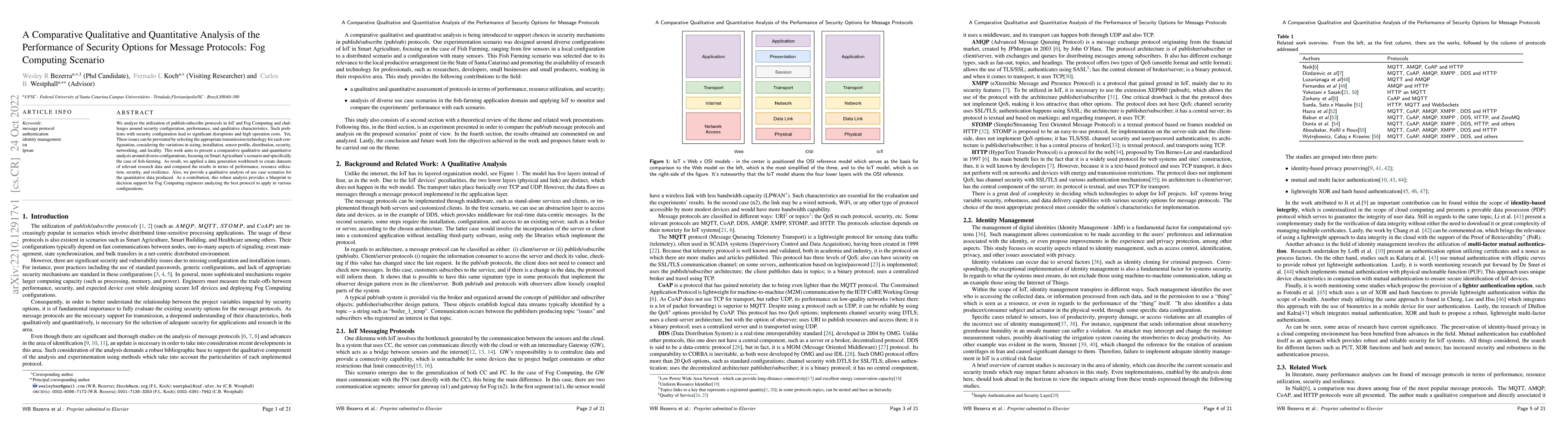 Thumbnail for A Comparative Qualitative and Quantitative Analysis of the Performance
  of Security Options for Message Protocols: Fog Computing Scenario