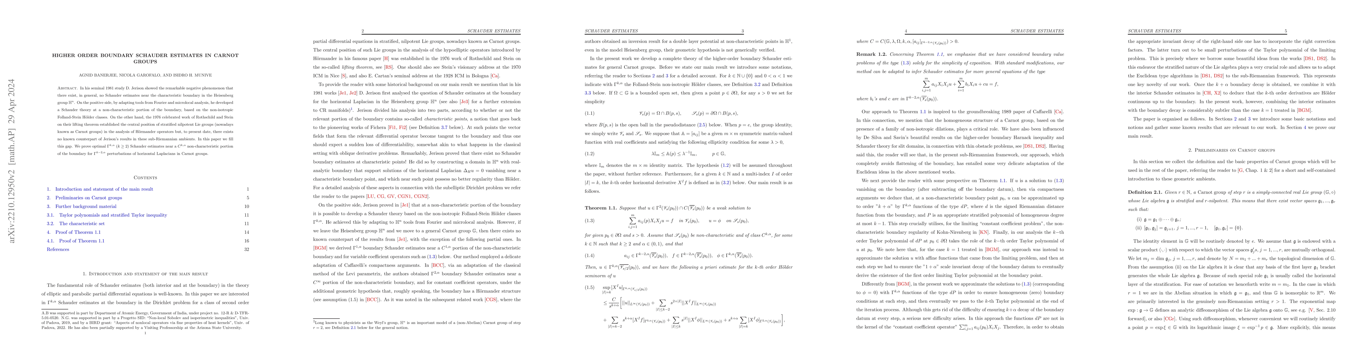 Thumbnail for Higher order Boundary Schauder Estimates in Carnot Groups