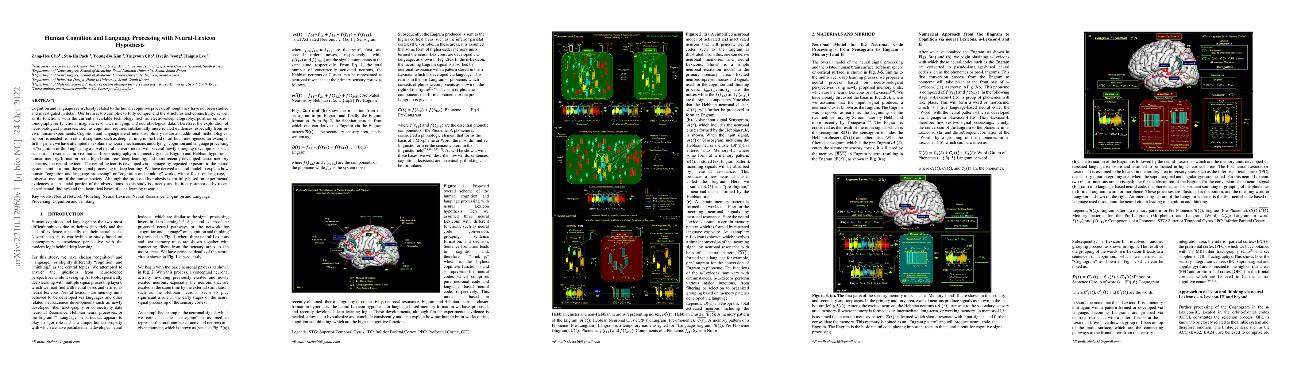 Thumbnail for Human Cognition and Language Processing with Neural-Lexicon Hypothesis