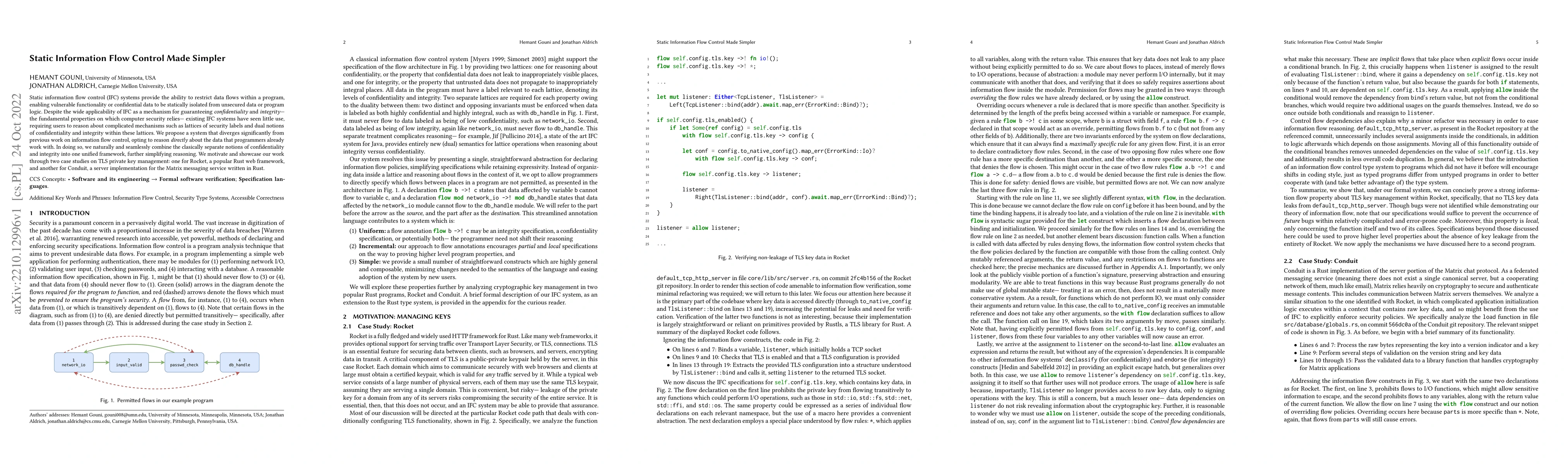 Thumbnail for Static Information Flow Control Made Simpler