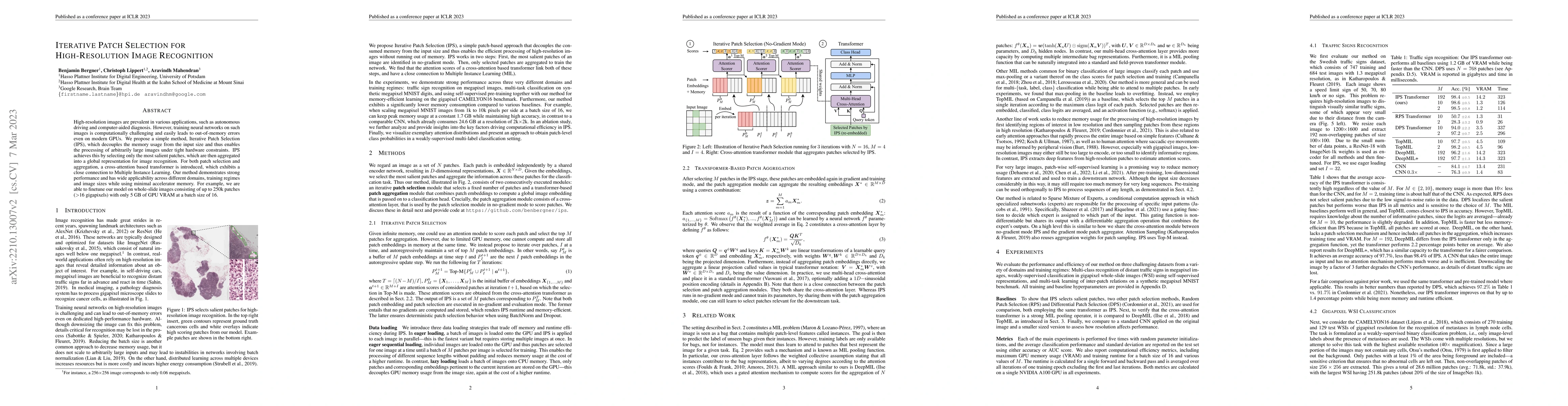 Thumbnail for Iterative Patch Selection for High-Resolution Image Recognition