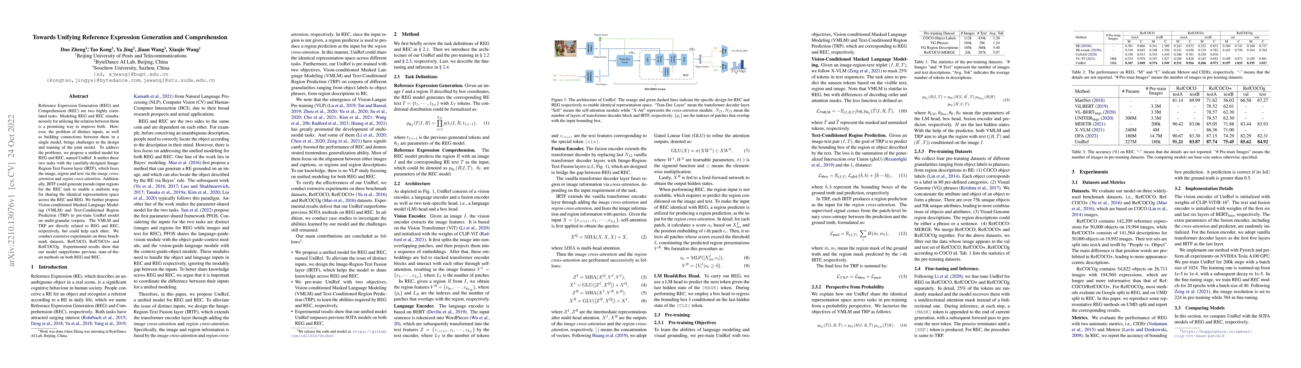 Thumbnail for Towards Unifying Reference Expression Generation and Comprehension