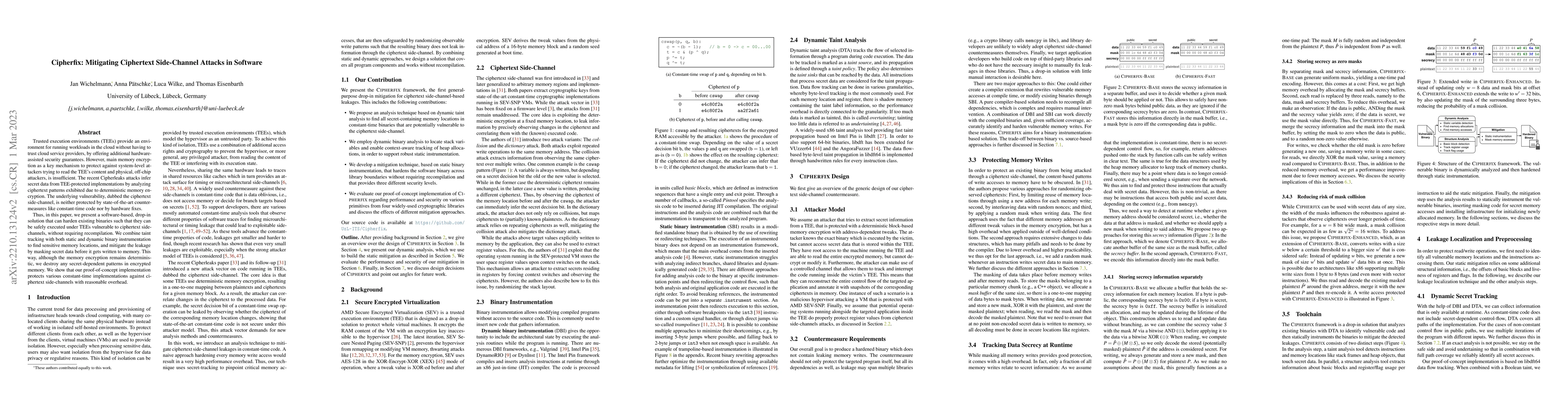 Thumbnail for Cipherfix: Mitigating Ciphertext Side-Channel Attacks in Software