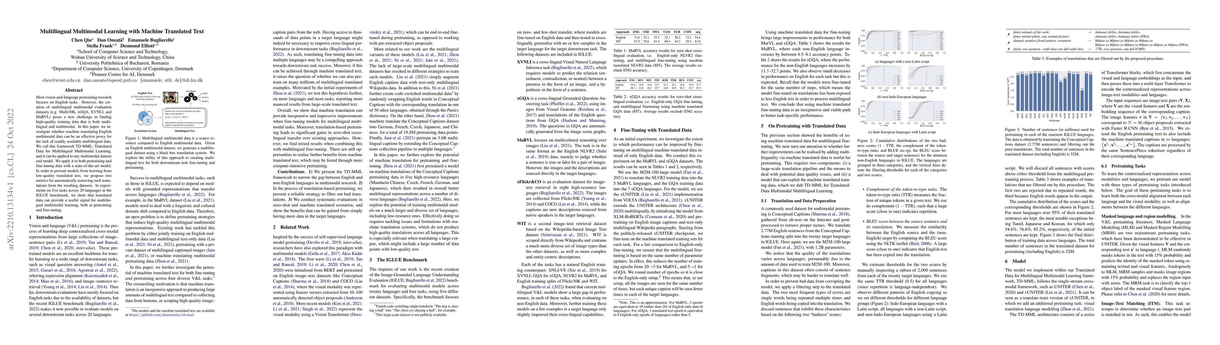 Thumbnail for Multilingual Multimodal Learning with Machine Translated Text