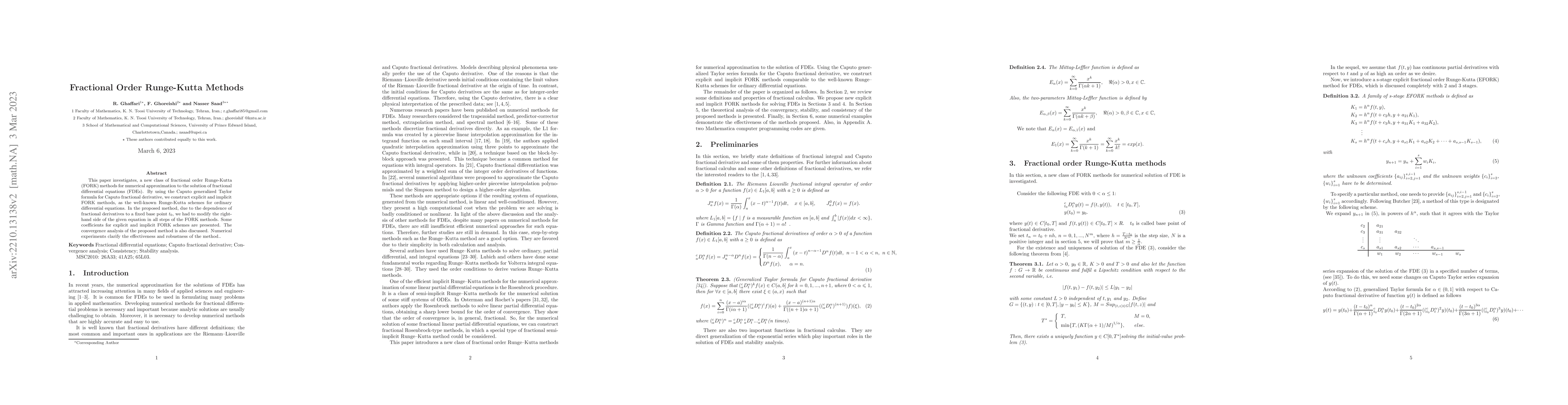 Thumbnail for Fractional Order Runge-Kutta Methods