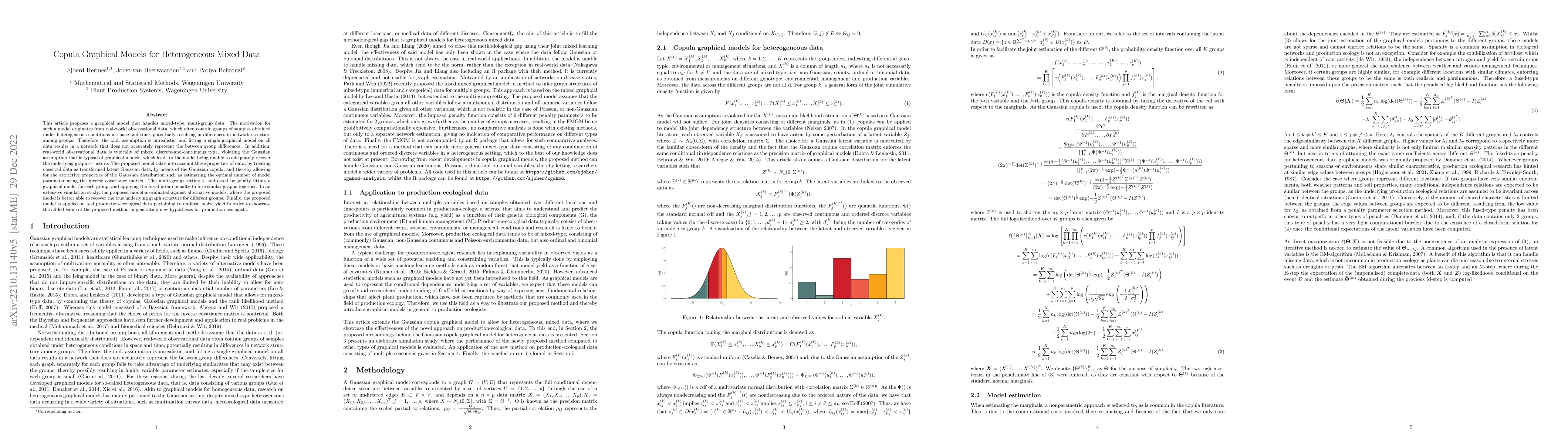 Thumbnail for Copula Graphical Models for Heterogeneous Mixed Data