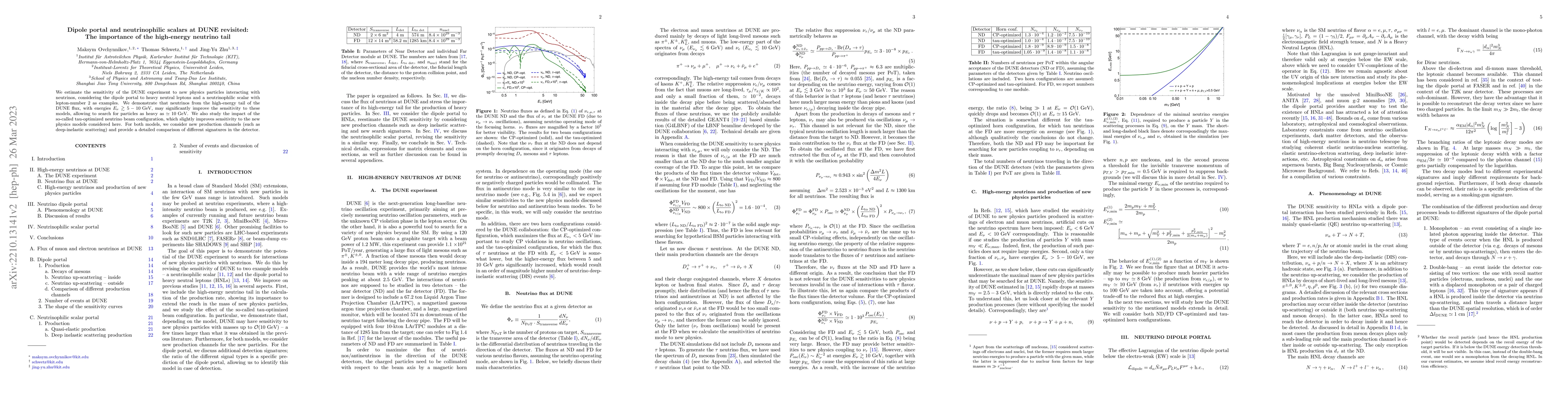 Thumbnail for Dipole portal and neutrinophilic scalars at DUNE revisited: the
  importance of the high-energy neutrino tail