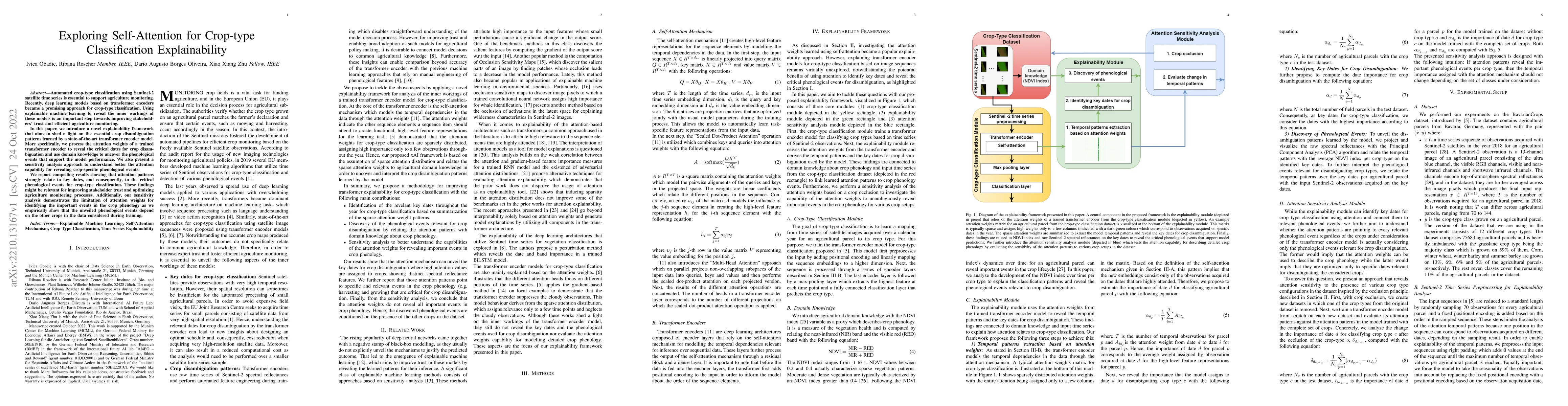 Thumbnail for Exploring Self-Attention for Crop-type Classification Explainability