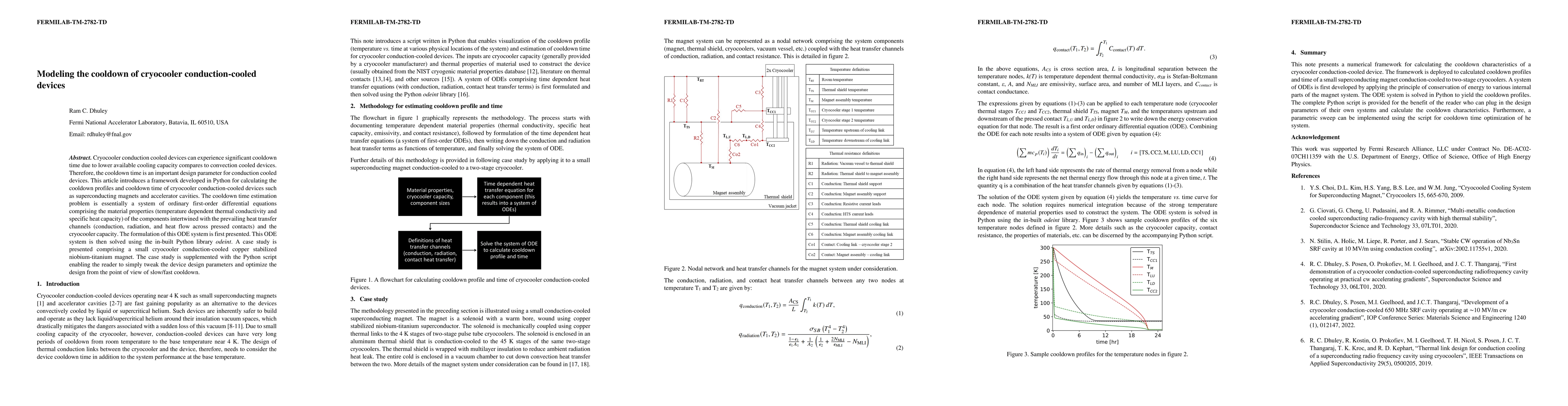 Thumbnail for Modeling the cooldown of cryocooler conduction-cooled devices