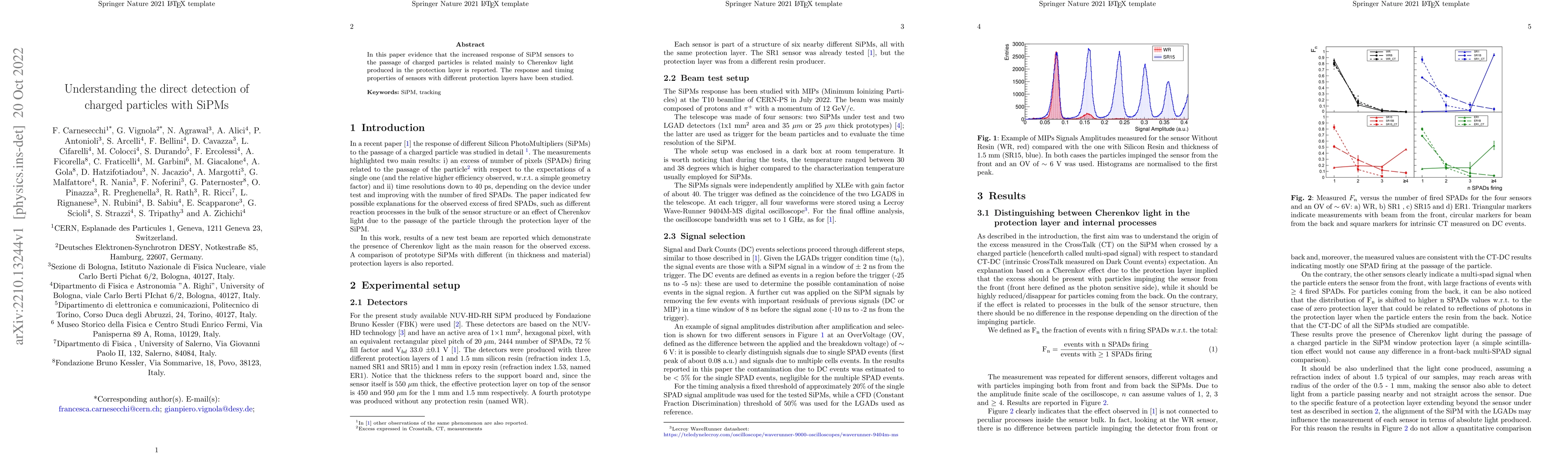 Thumbnail for Understanding the direct detection of charged particles with SiPMs