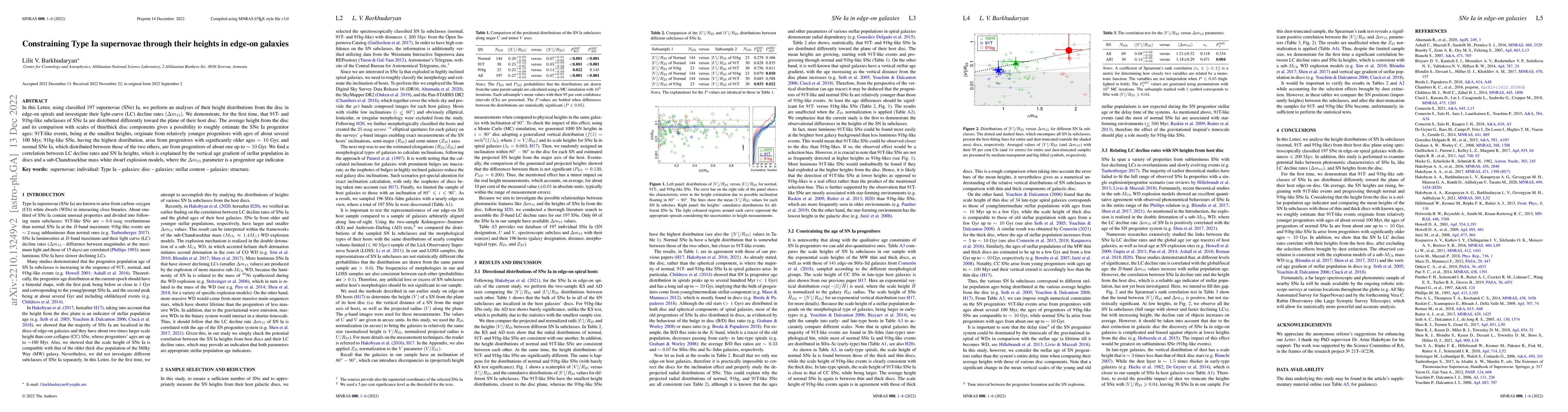 Thumbnail for Constraining Type Ia supernovae through their heights in edge-on
  galaxies
