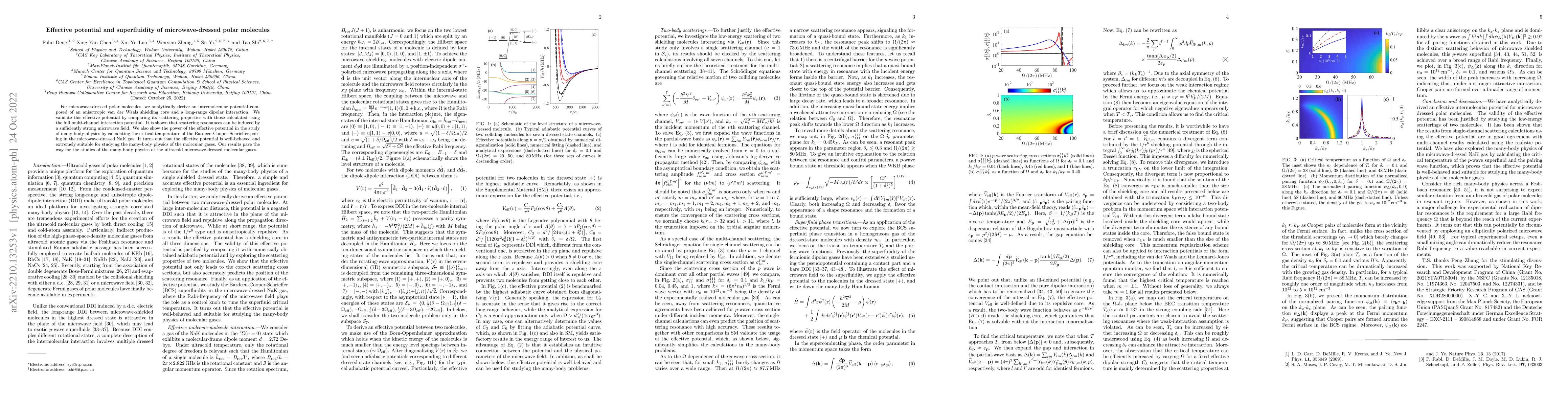 Thumbnail for Effective potential and superfluidity of microwave-dressed polar
  molecules
