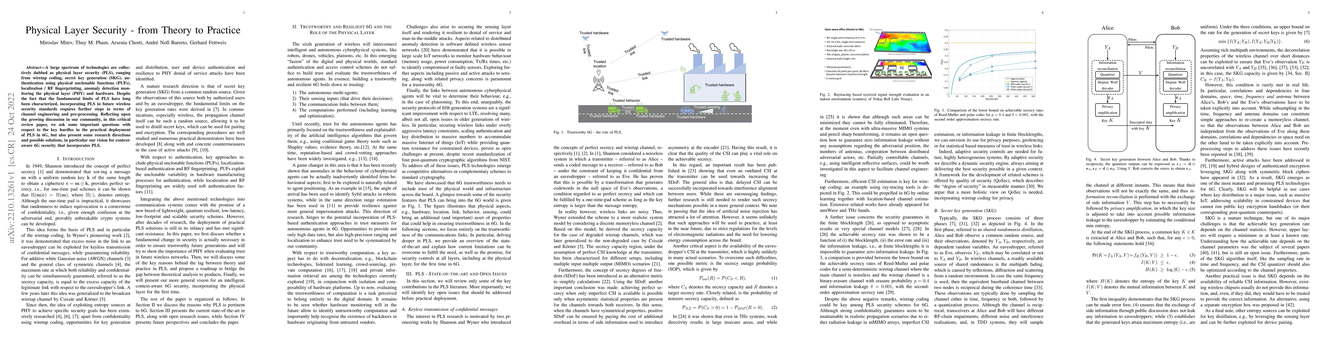 Thumbnail for Physical Layer Security -- from Theory to Practice