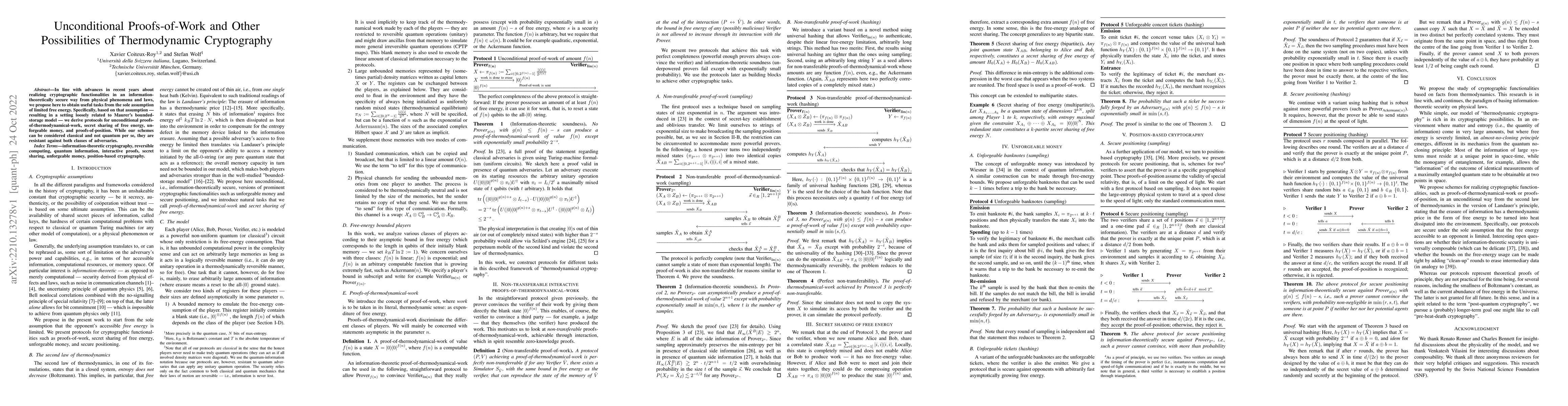 Thumbnail for Unconditional Proofs-of-Work and Other Possibilities of Thermodynamic
  Cryptography