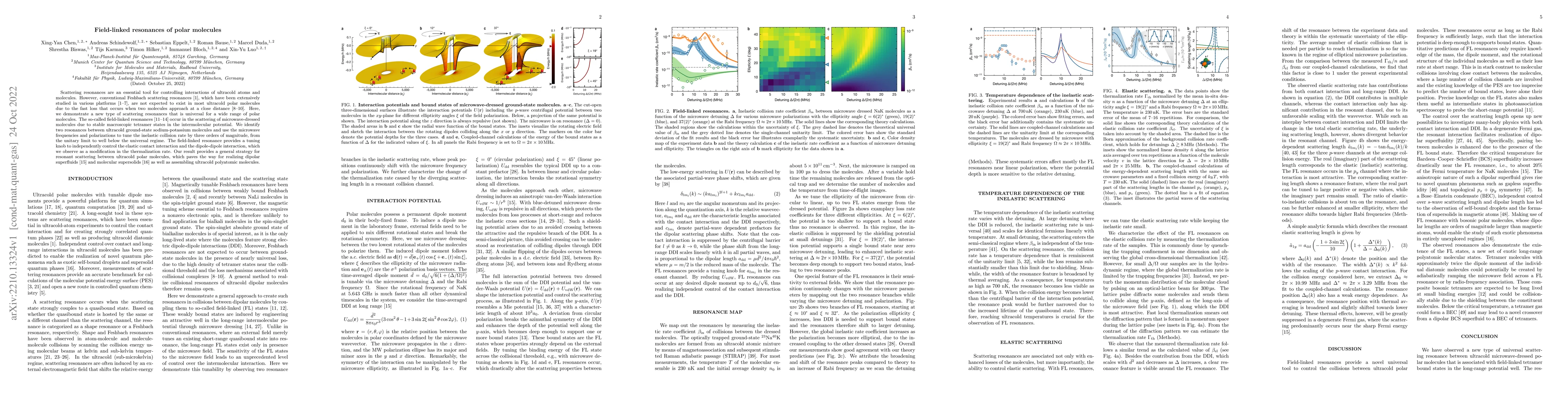 Thumbnail for Field-linked resonances of polar molecules