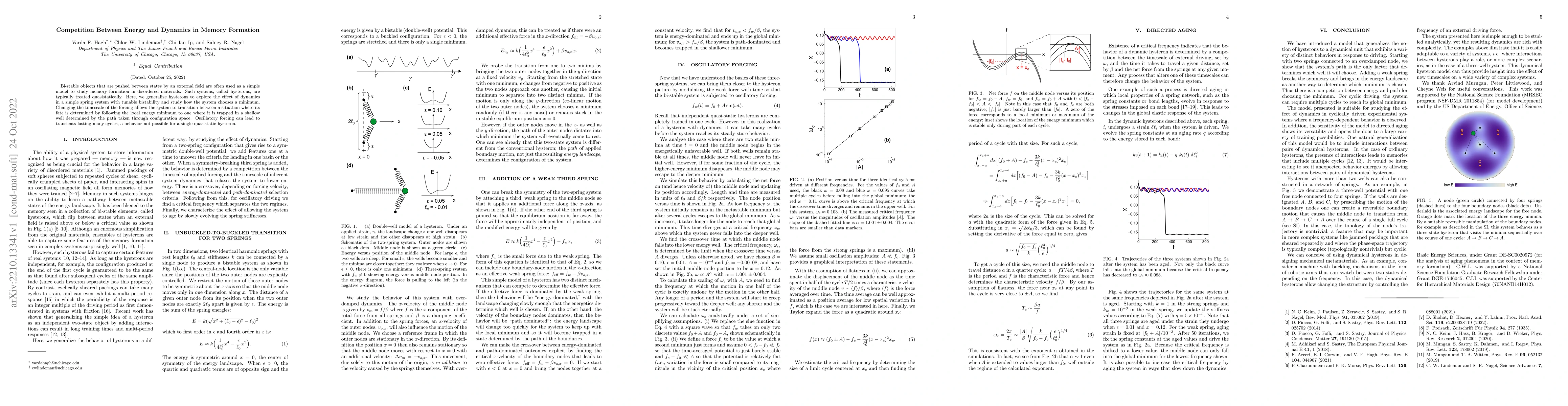 Thumbnail for Competition between energy and dynamics in memory formation