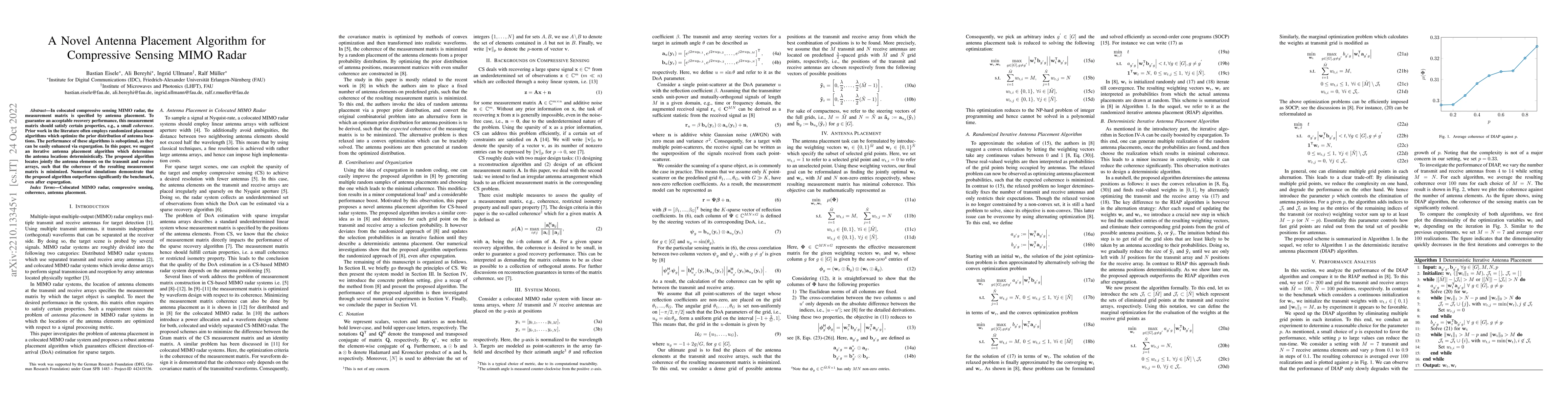 Thumbnail for A Novel Antenna Placement Algorithm for Compressive Sensing MIMO Radar