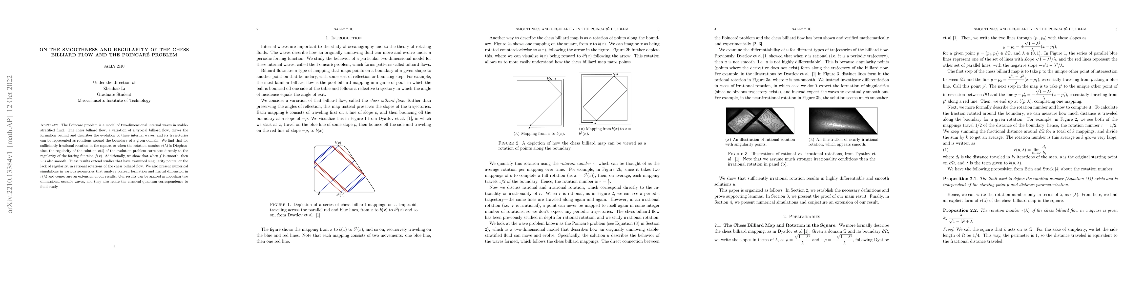 Thumbnail for On the Smoothness and Regularity of the Chess Billiard Flow and the
  Poincar\'e Problem