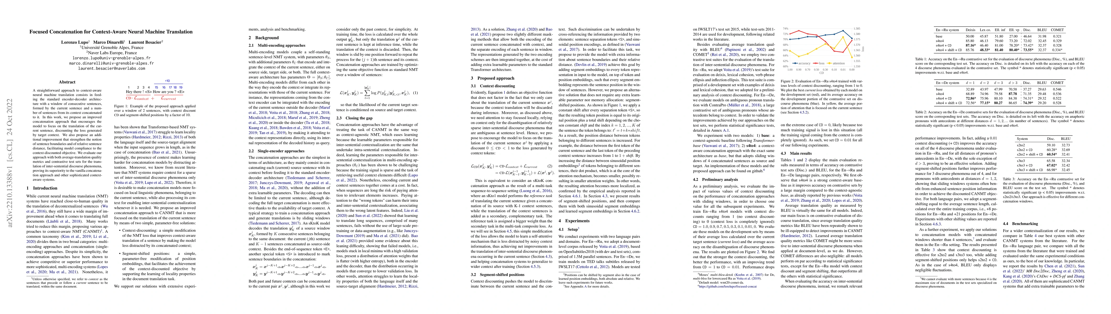Thumbnail for Focused Concatenation for Context-Aware Neural Machine Translation
