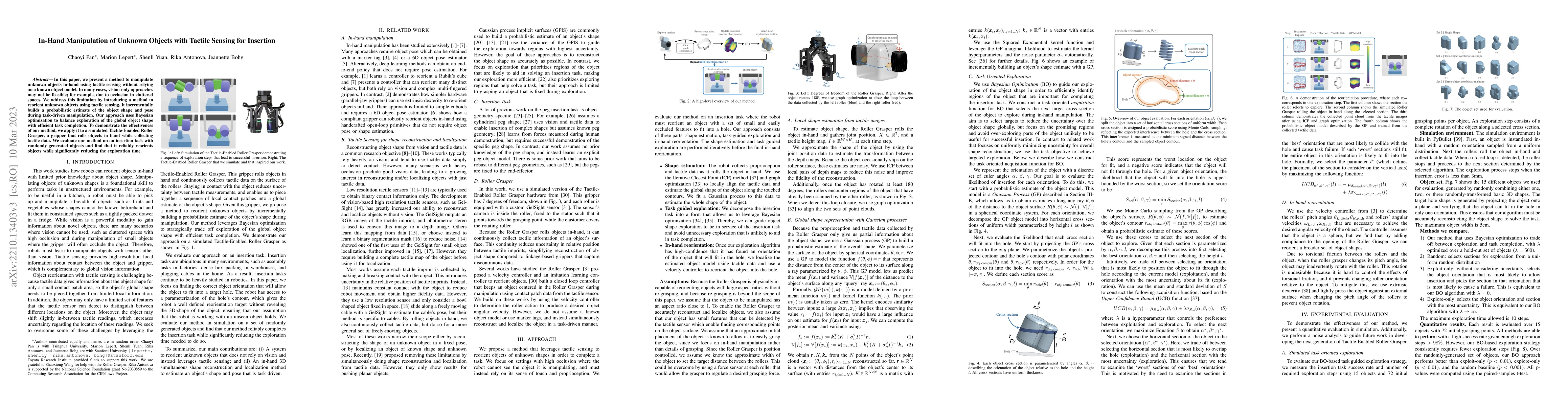 Thumbnail for In-Hand Manipulation of Unknown Objects with Tactile Sensing for
  Insertion