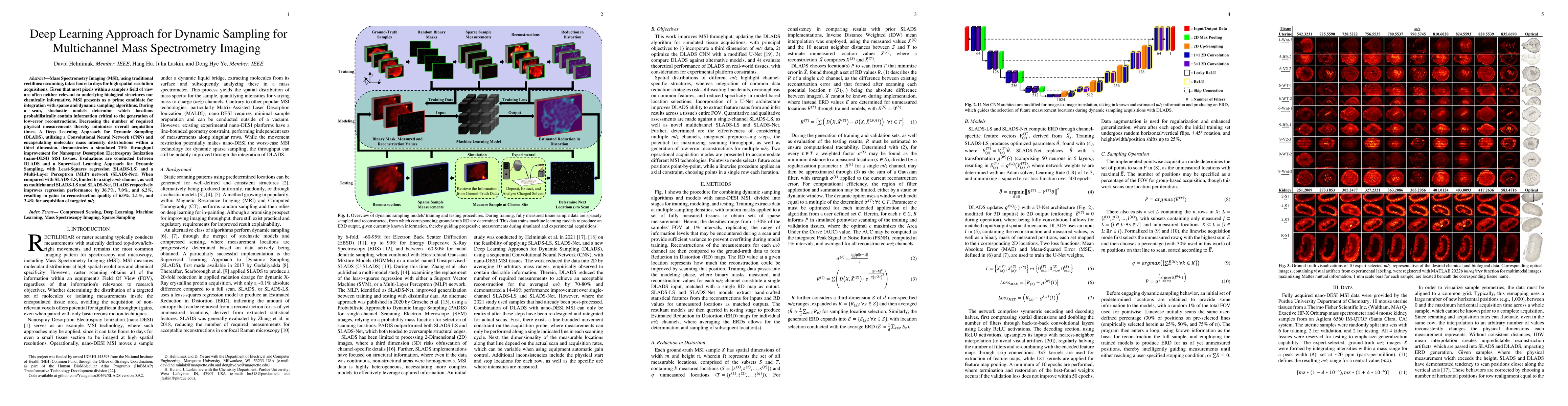 Thumbnail for Deep Learning Approach for Dynamic Sampling for Multichannel Mass
  Spectrometry Imaging