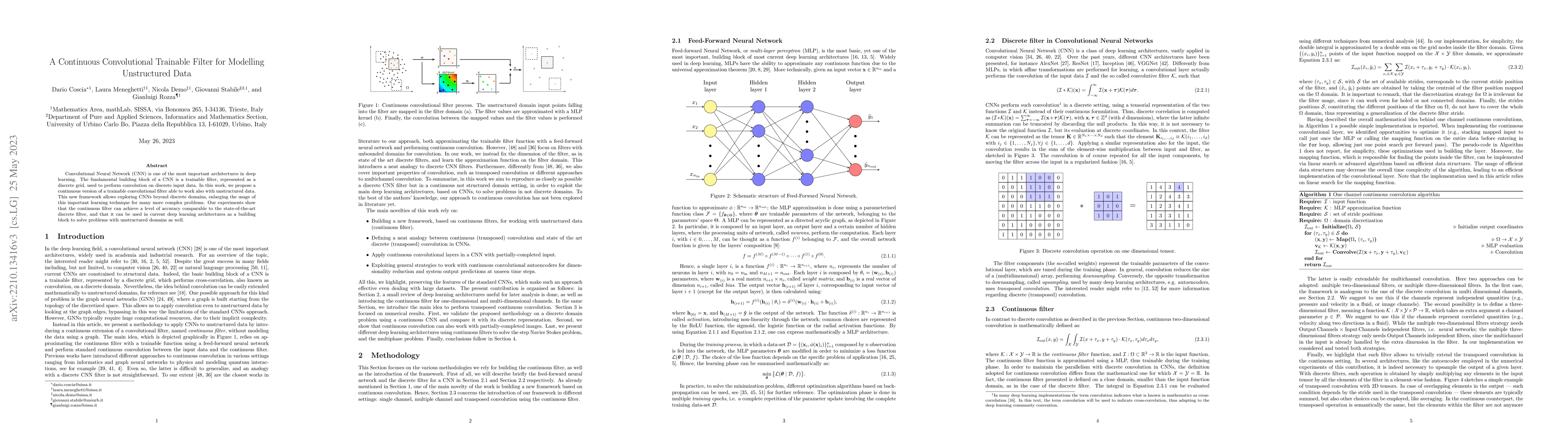 Thumbnail for A Continuous Convolutional Trainable Filter for Modelling Unstructured
  Data