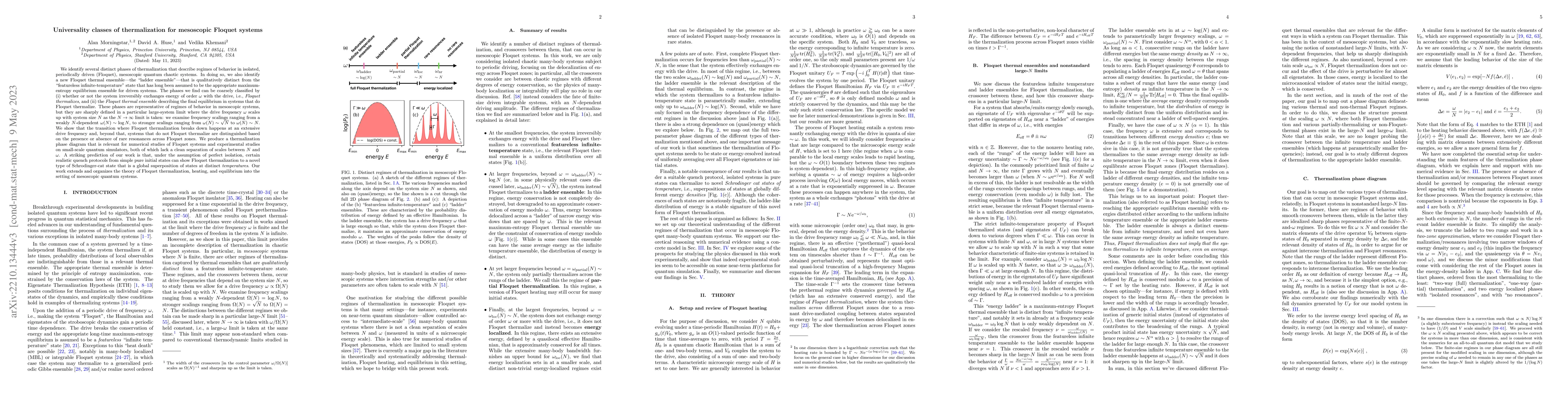 Thumbnail for Universality classes of thermalization for mesoscopic Floquet systems