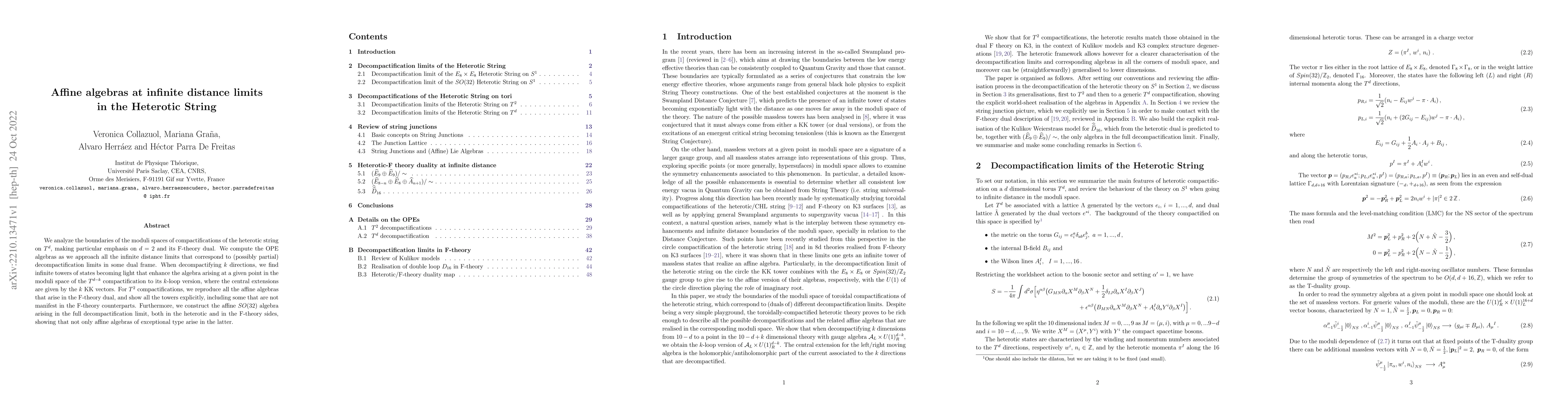 Thumbnail for Affine Algebras at Infinite Distance Limits in the Heterotic String