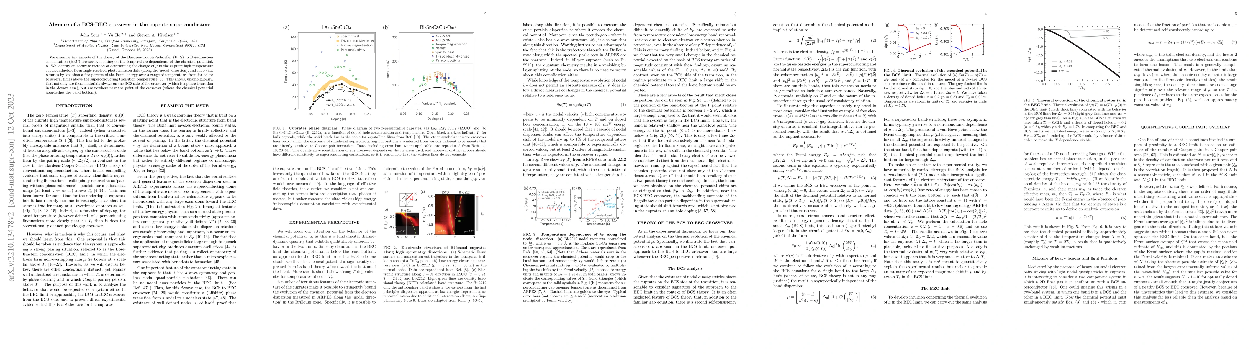 Thumbnail for Absence of a BCS-BEC crossover in the cuprate superconductors