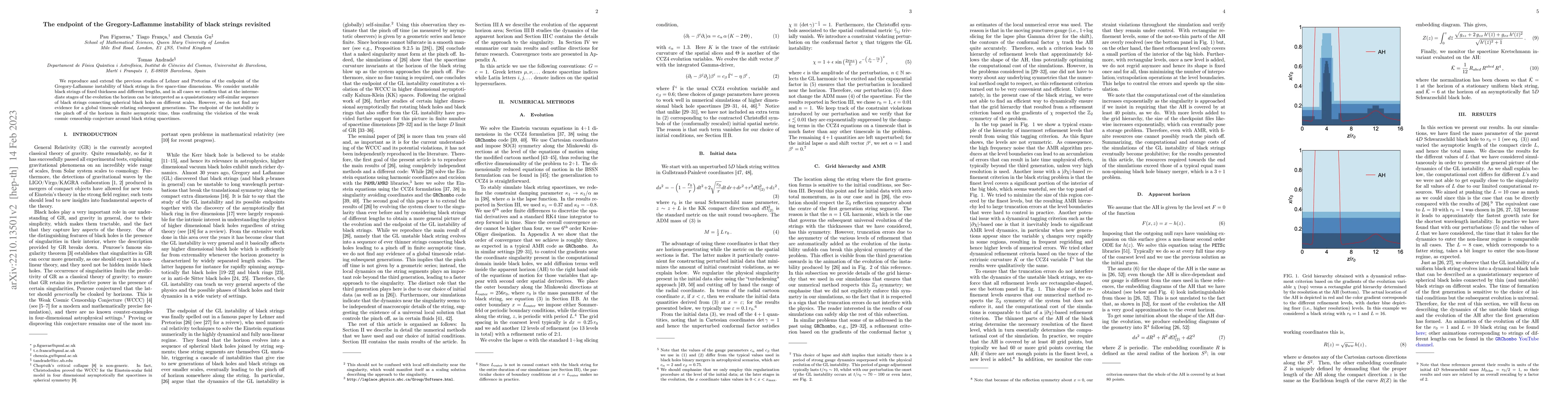 Thumbnail for The endpoint of the Gregory-Laflamme instability of black strings
  revisited
