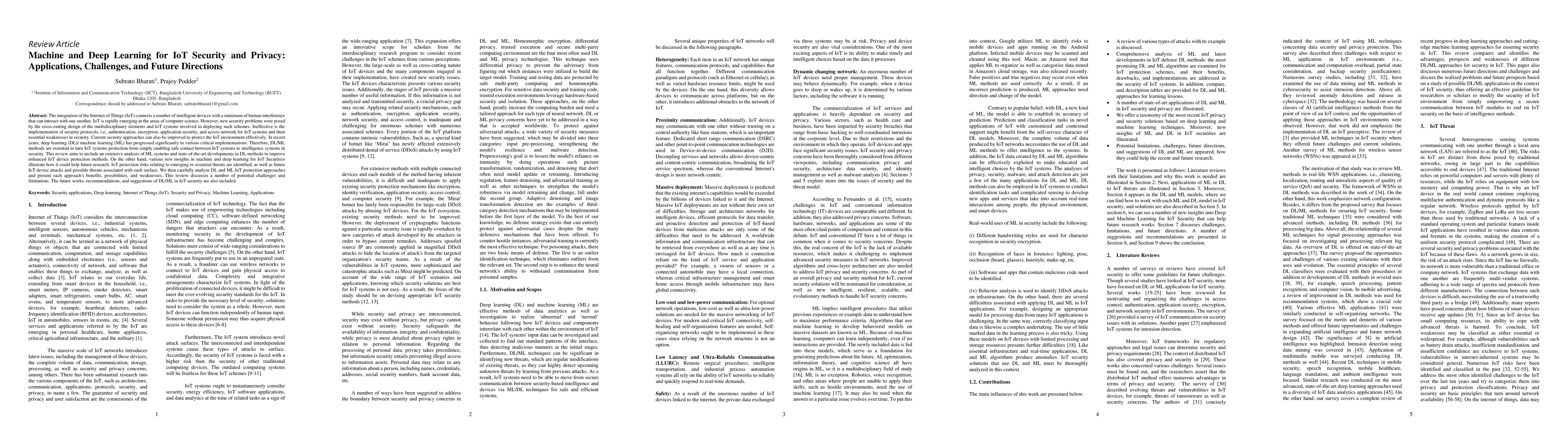 Thumbnail for Machine and Deep Learning for IoT Security and Privacy: Applications,
  Challenges, and Future Directions